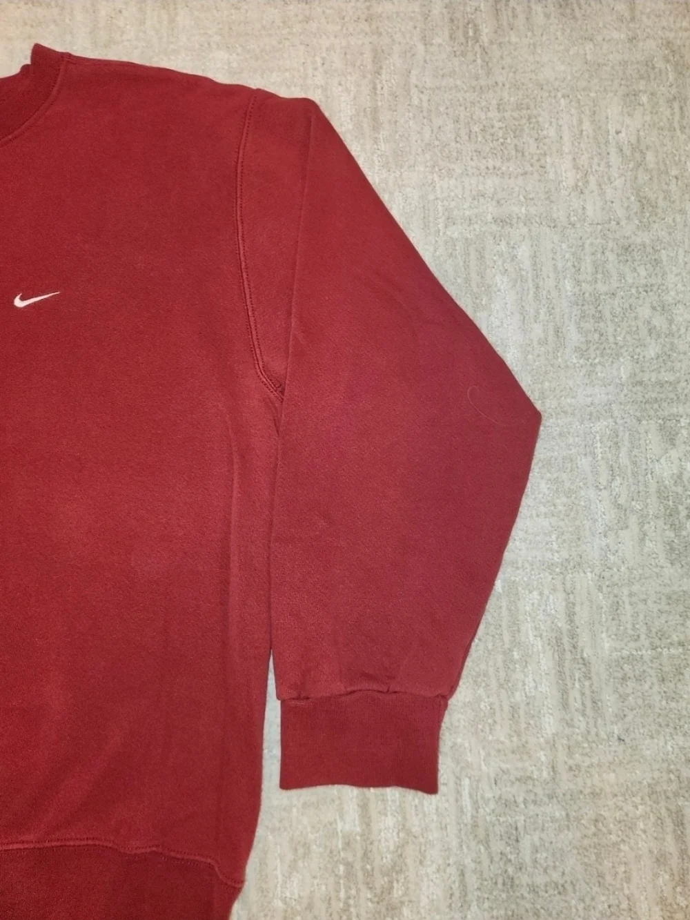 Nike Men's Deep Red Crewneck Sweatshirt
